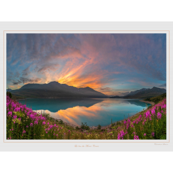 Lever de soleil sur le lac du Mont-Cenis