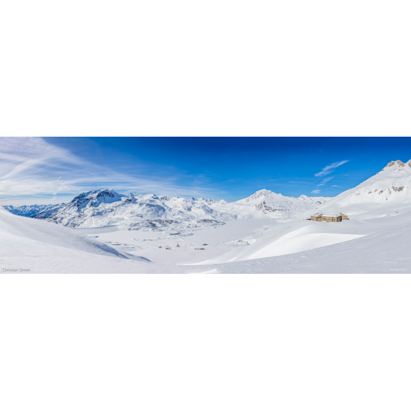 Lac du Mont-Cenis depuis le fort du Ronce