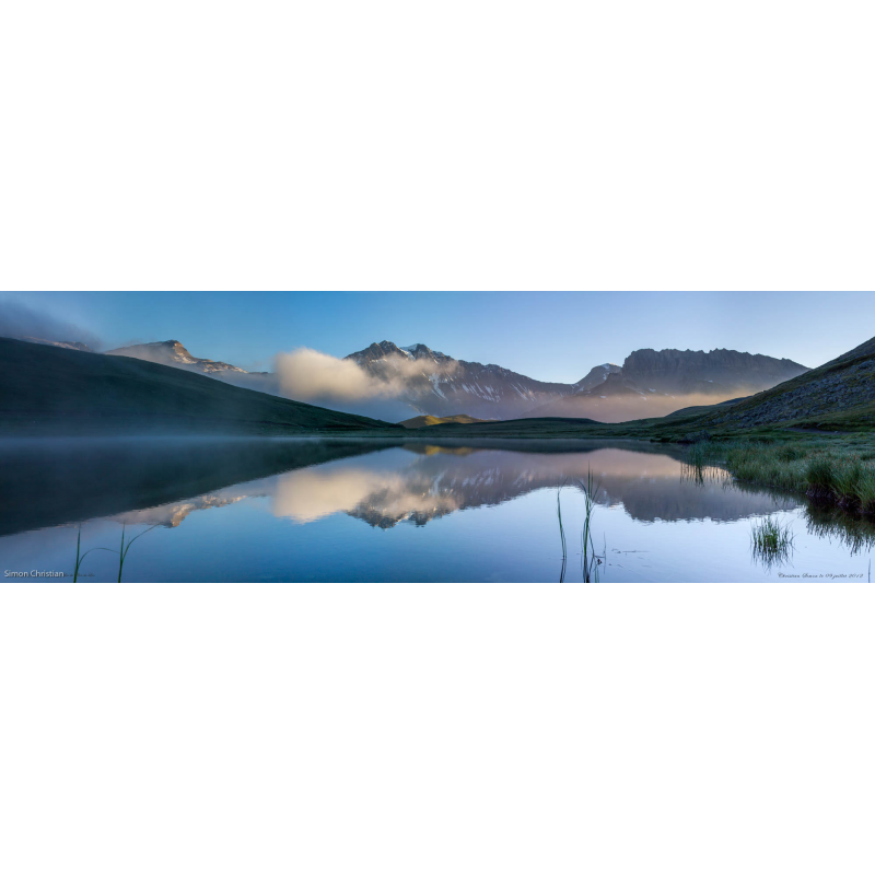 Reflet de la Grande-Casse et la Grande Motte dans le lac du Plan du Lac