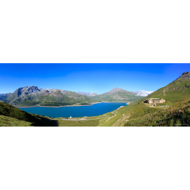 Le lac du Mont-Cenis depuis le fort de Ronce.