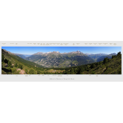 La vallée de la Maurienne de Modane à Termignon depuis les pentes de Longe-Côte.