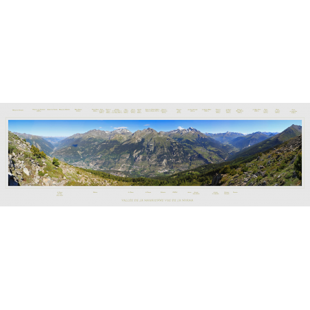 La vallée de la Maurienne de Modane à Termignon depuis la Norma.
