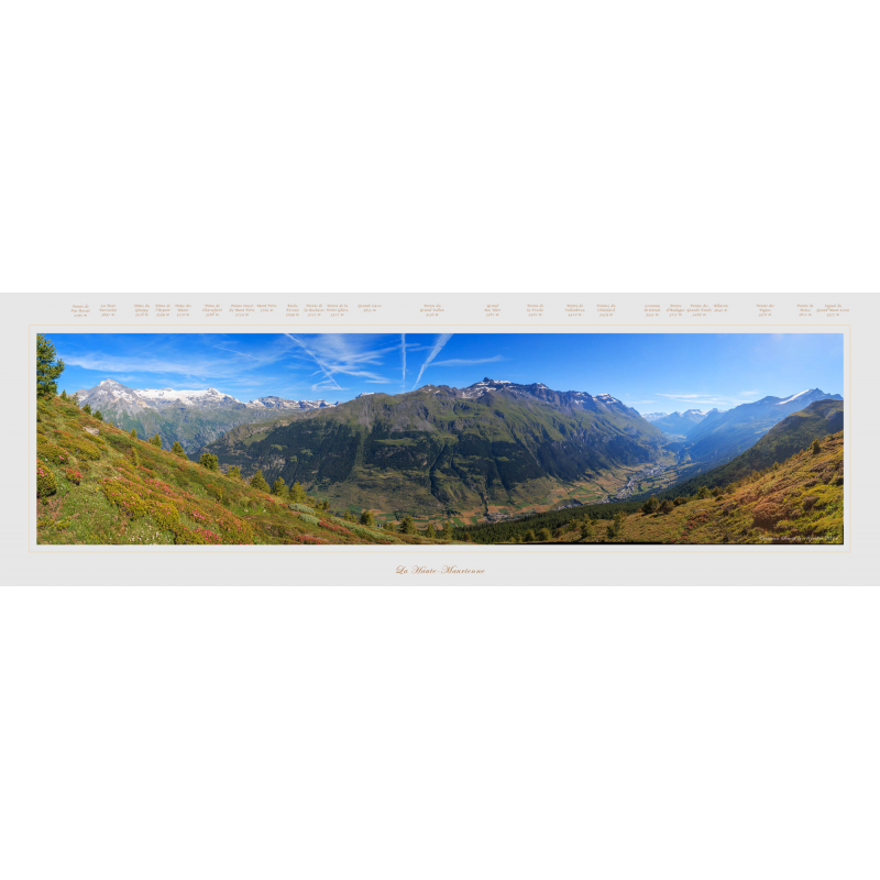 La Haute-Maurienne depuis la combe de Cléry