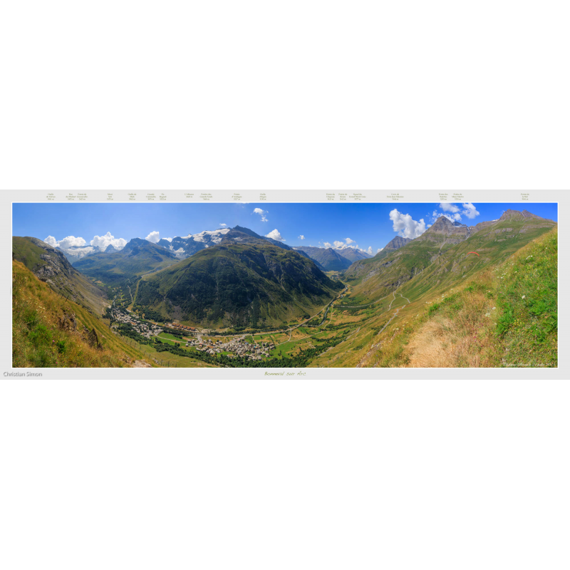 Le village de Bonneval sur Arc
