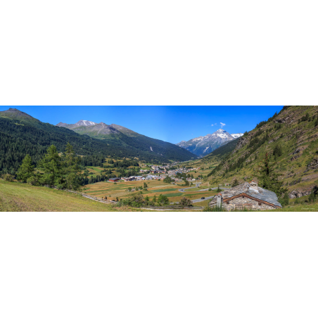 Lanslevillard depuis la route du collet de la Madeleine