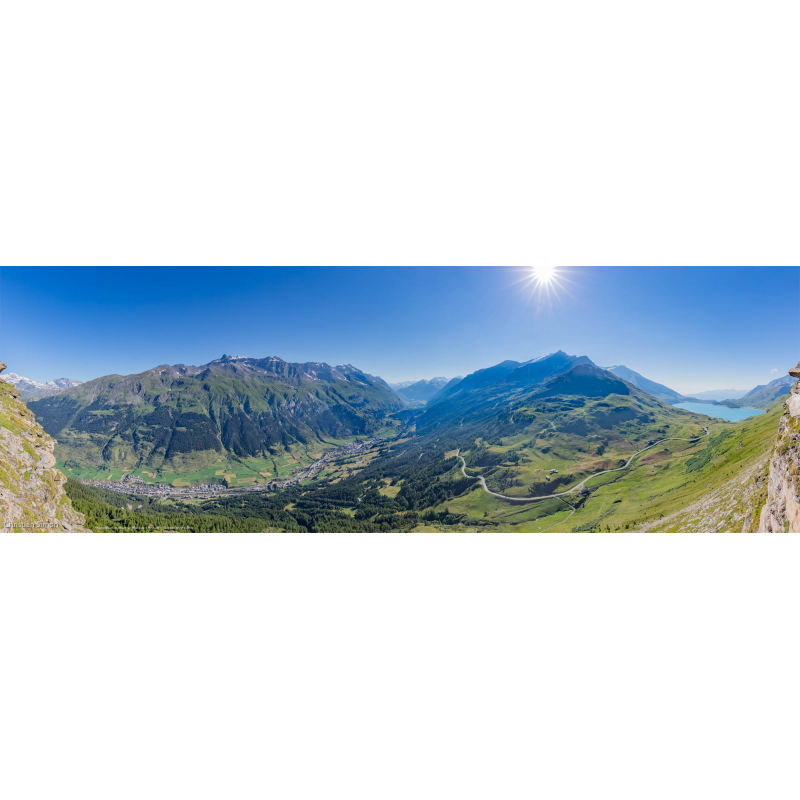 La Haute-Maurienne et le lac du Mont-Cenis vus de la Turra