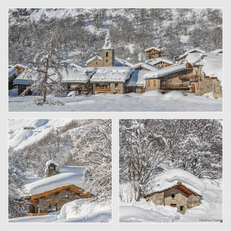 Matin d'hiver à Bonneval sur Arc