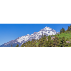 La Dent Parrachée vu des Chalets de Pierre Longue