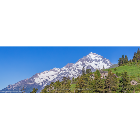 La Dent Parrachée vu des Chalets de Pierre Longue