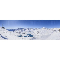 Le lac du Mont-Cenis vu de la canopée des cimes