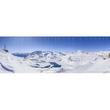 Le lac du Mont-Cenis vu de la canopée des cimes